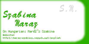 szabina maraz business card